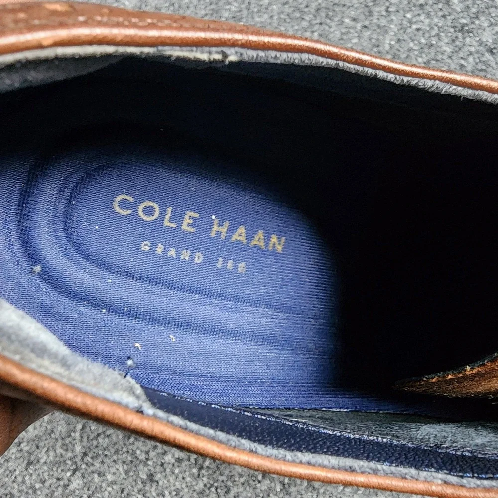 Cole Haan Wingtip Oxford Mens 11 M Brown Leather Grand OS C30000 Brogue Shoes
